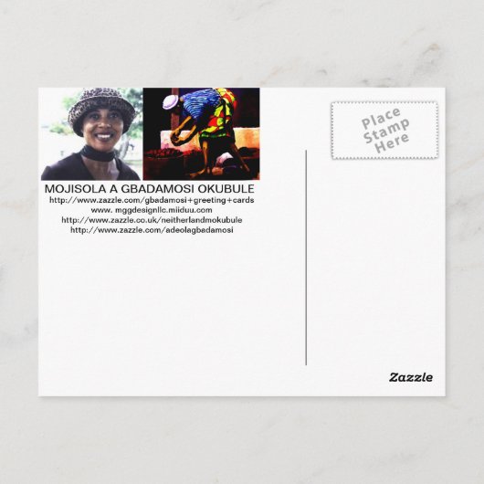 ディナータイム バイ モジソラ ア ジバダモシ オクブラ ポストカード (裏面)