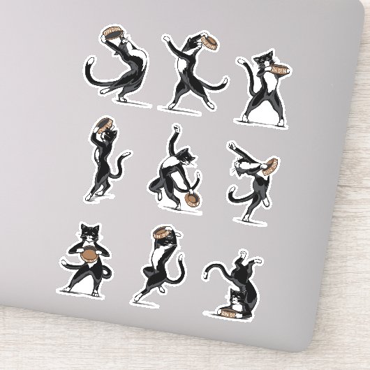 ディナーダンス – Tuxedo Cat シール (詳細)