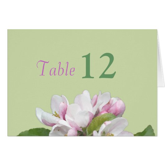 ディナーテーブル番号カード (正面横)