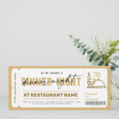 ディナーナイトギフト伝票証明書 (スタンド正面)