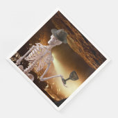 ディナーナプキンズ、"インディ"ボーンハロウィーンスケルトン (コーナー)