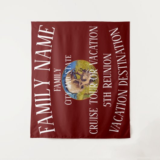 ディナーハッピーアワーガールズボーイズナイトアウト2024ワイン タペストリー (正面)