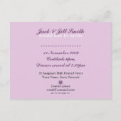 ディナーパーティの招待状テンプレートはがき インビテーションポストカード (裏面)