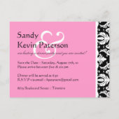 ディナーパーティの招待状 インビテーションポストカード (裏面)