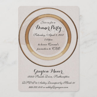 ディナーパーティの招待状 招待状