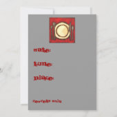 ディナーパーティの招待状 招待状 (裏面)