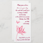 ディナーパーティの招待状 招待状 (正面/裏面)