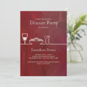 ディナーパーティの招待状 招待状 (スタンド正面)