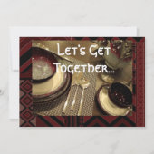 ディナーパーティの招待状 招待状 (正面)