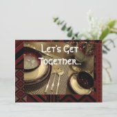 ディナーパーティの招待状 招待状 (スタンド正面)