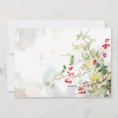 ディナーパーティーの優雅さ 招待状 (裏面)