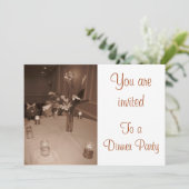 ディナーパーティーの招待状 招待状 (スタンド正面)