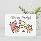 ディナーパーティーへの招待 招待状 (スタンド正面)