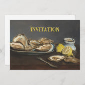 ディナーパーティーカジュアル招待状 招待状 (正面/裏面)