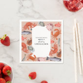 ディナーパーティーナプキンズシーフードテーマ スタンダードカクテルナプキン (インサイチュ)