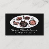 ディナーパーティーパーソナルシェフ料理クラスケータリング 名刺 (正面)