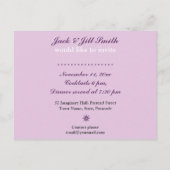 ディナーパーティー招待状のテンプレート ポストカード (裏面)