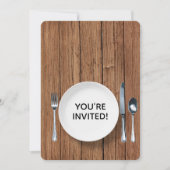 ディナーパーティー招待状オンオークウッド 招待状 (正面)