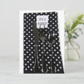 ディナーパーティー招待状 招待状 (スタンド正面)