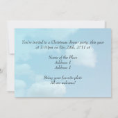 ディナーパーティー春さくらんぼ開花ツリー 招待状 (裏面)