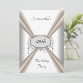 ディナーパーティー誕生日招待状詳細の追加 招待状 (スタンド正面)