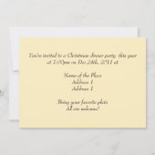 ディナーパーティー、桜咲くオーチャード ヴィンセント・ヴァン・ゴッホ 招待状 (裏面)