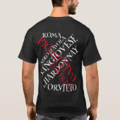 ディナーパーティー 2024年休日 カクテル ワイン チーズ Tシャツ (裏面)