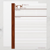 ディナーフォー2 -レシピ紙 (正面/裏面)