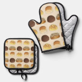ディナーブレッド転がバンスベーカリーベーカーグルメ 鍋つかみ&鍋敷きセット (正面/裏面)