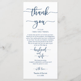 ディナープレイスセッティングサンキューネイビーブルー，カード プログラム