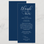 ディナープレイス設定ありがとうネイビーブルーカード プログラム (正面/裏面)