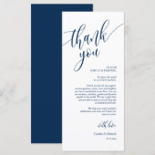 ディナープレイス設定ありがとう書道カード プログラム (正面/裏面)