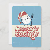 ディナープレートシェフケータリングレストランクリスマス シーズンカード (正面)