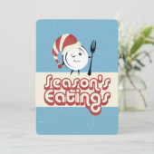 ディナープレートシェフケータリングレストランクリスマス シーズンカード (スタンド正面)