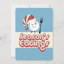 ディナープレートシェフケータリングレストランクリスマス シーズンカード