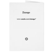 ディナーメニューカードティール（緑がかった色）ブルー金ゴールドブラック (裏面)