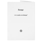 ディナーメニューカード金ゴールドゼブラブラック (裏面)