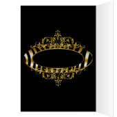 ディナーメニューカード金ゴールドゼブラブラック (内側 (左))