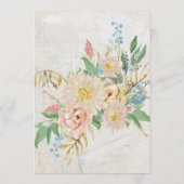 ディナーメニューサマーウォーターカラー赤面フローラ メニュー (裏面)