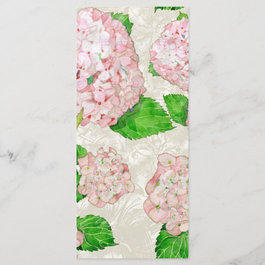 ディナーメニューピンクアジェフォーマルアレース メニュー (裏面)