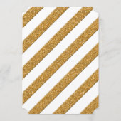 ディナーメニューフォーマル披露宴スクリプト金ゴールドグリッター メニュー (裏面)