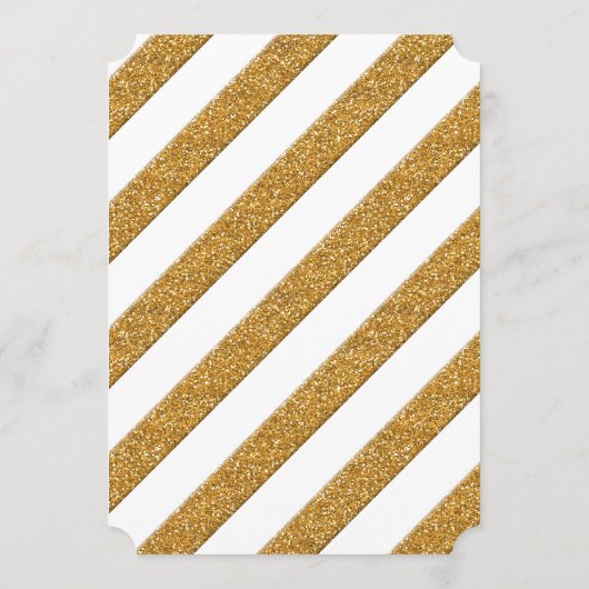 ディナーメニューフォーマル披露宴スクリプト金ゴールドグリッター メニュー (裏面)