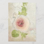 ディナーメニューヴィンテージ牡丹フラワーエレガントフローラ メニュー (裏面)