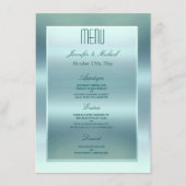 ディナーメニュー | サテンティール(緑がかった色) メニュー (正面)