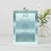 ディナーメニュー | サテンティール(緑がかった色) メニュー (スタンド正面)