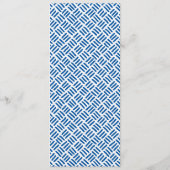 ディナーメニュー 現代的なブロック ロイヤルブルー メニュー (裏面)