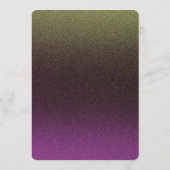 ディナーメニュー | 紫と金ゴールド メニュー (裏面)