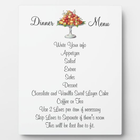 ディナーランチ結婚ーズまたはイベントメニューさくらんぼデザート フォトプラーク (正面)