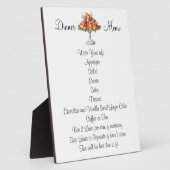 ディナーランチ結婚ーズまたはイベントメニューさくらんぼデザート フォトプラーク (側面)