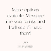 ディナーリハーサル&ドリンクの前夜 招待状